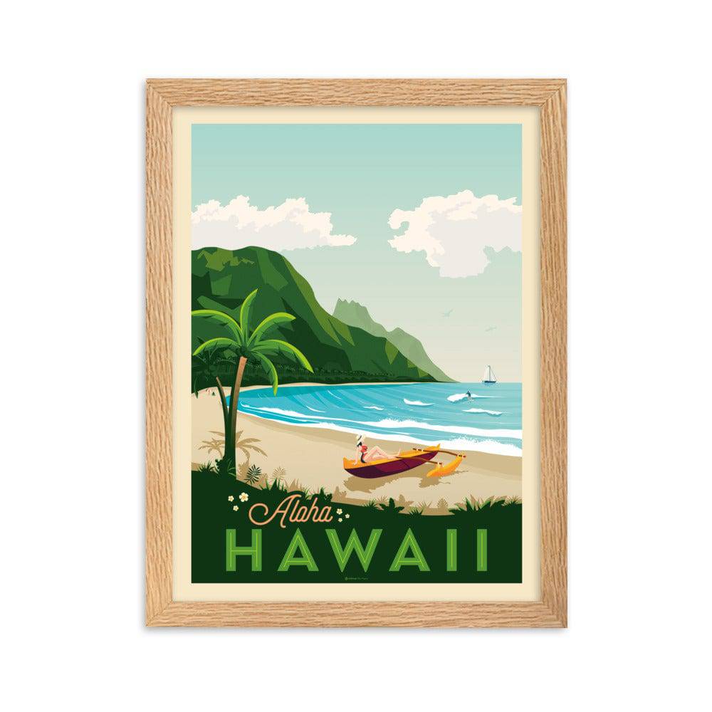Souvenirs vintage d'HAWAÏ, Hawaii Boat Days, Affiche de voyage hawaïenne rétro, Old Hawaii, Volcan d'Hawaï, Nostalgie d'Hawaï - France Souvenirs vintage d'HAWAÏ, Hawaii Boat Days, Affiche de voyage hawaïenne rétro, Old Hawaii, Volcan d'Hawaï, Nostalgie d'Hawaï - France