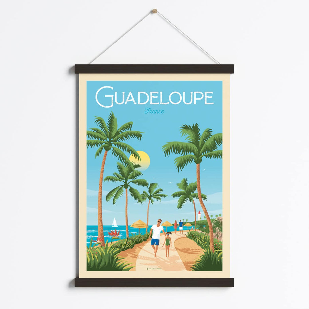 Poster Vintage Guadeloupe - Décoration Murale 50x75 Cm Pour Salon Et Bureau - 3