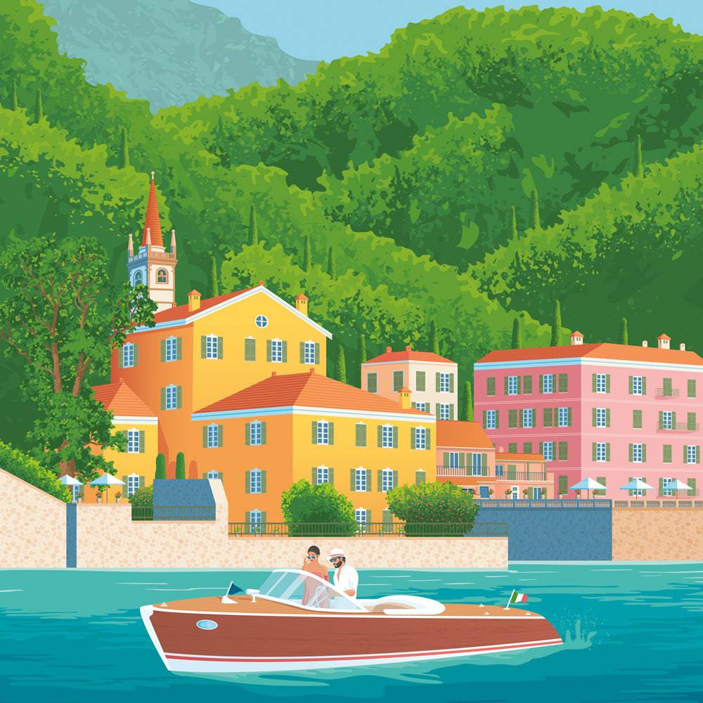Poster Vue aérienne panoramique de Venise Italie