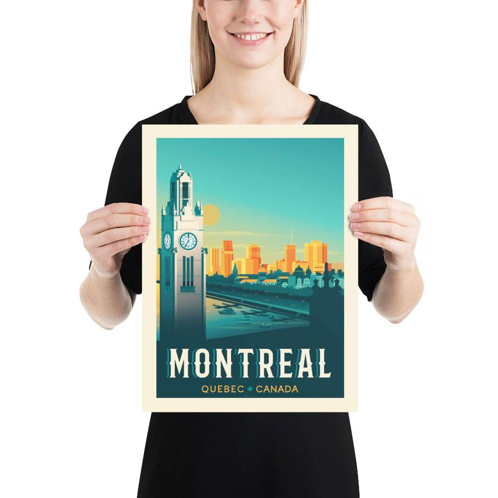 Affiche Décorative Québec Style Vintage - Format A3 (29,7x42 Cm), Papier 250 G/m², Sans Cadre - 9